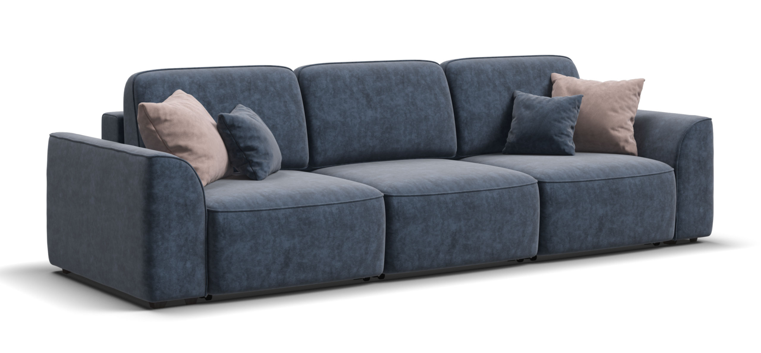 Диван Кинг Модуль Макс велюр Роял синий