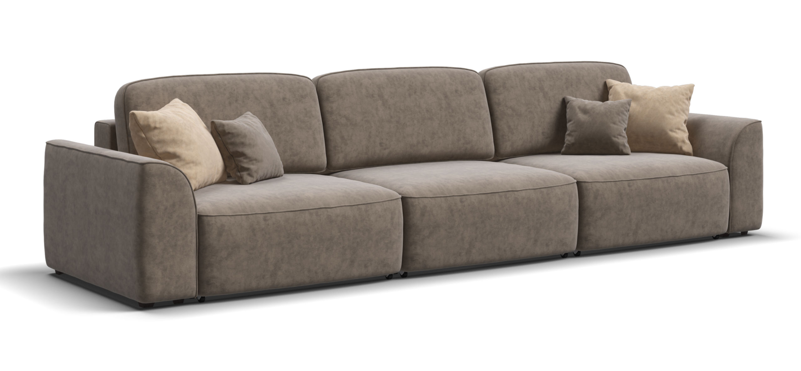 Диван Кинг Макс велюр Роял тауп