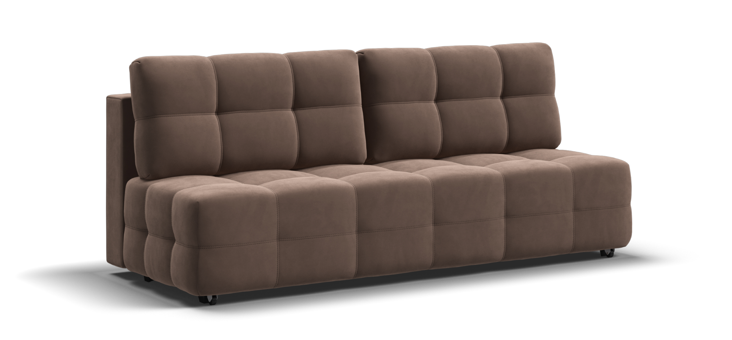 Диван Денди Мини велюр Монолит мокко