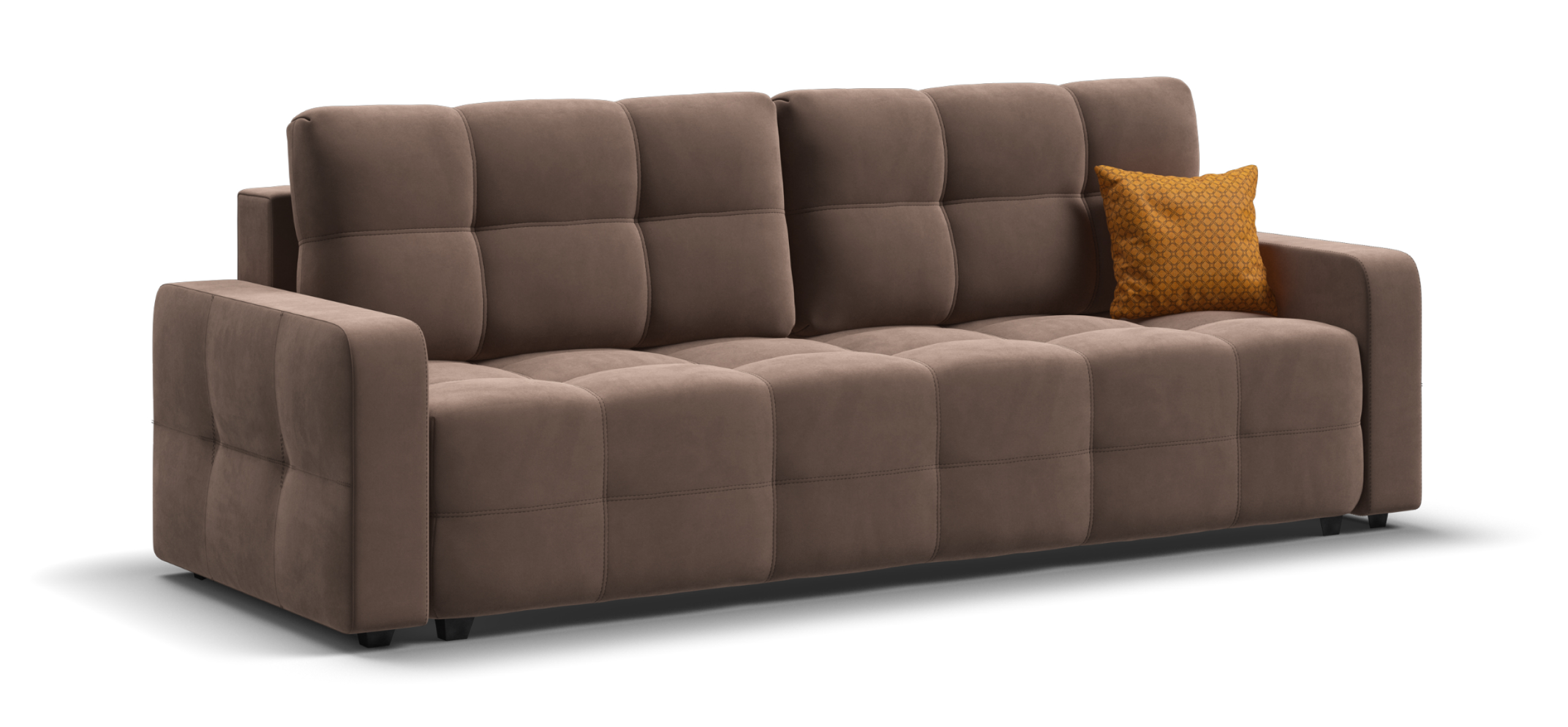 Диван Денди велюр Монолит мокко