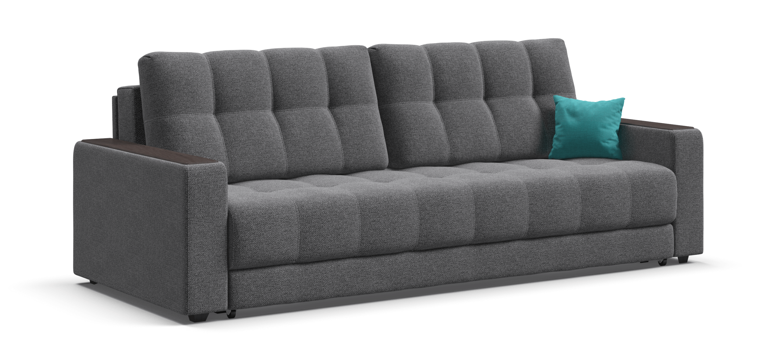 Диван Босс Рогожка Мальмо серый