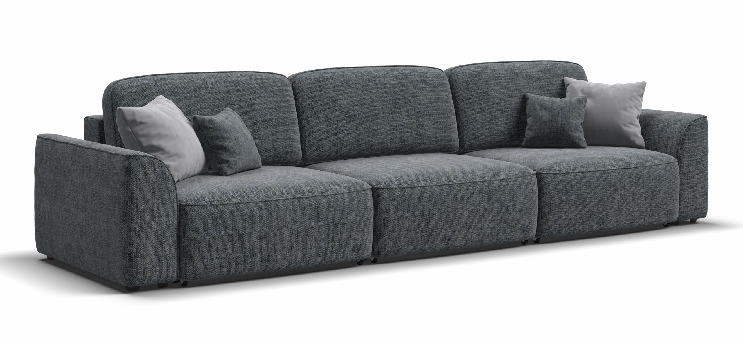 Диван Кинг Макс Шенилл Смарт серый