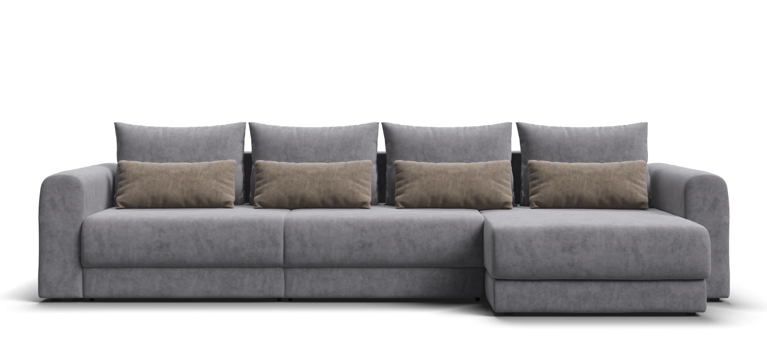 Модульный угловой диван Ричмонд Модуль Макс велюр Роял агат