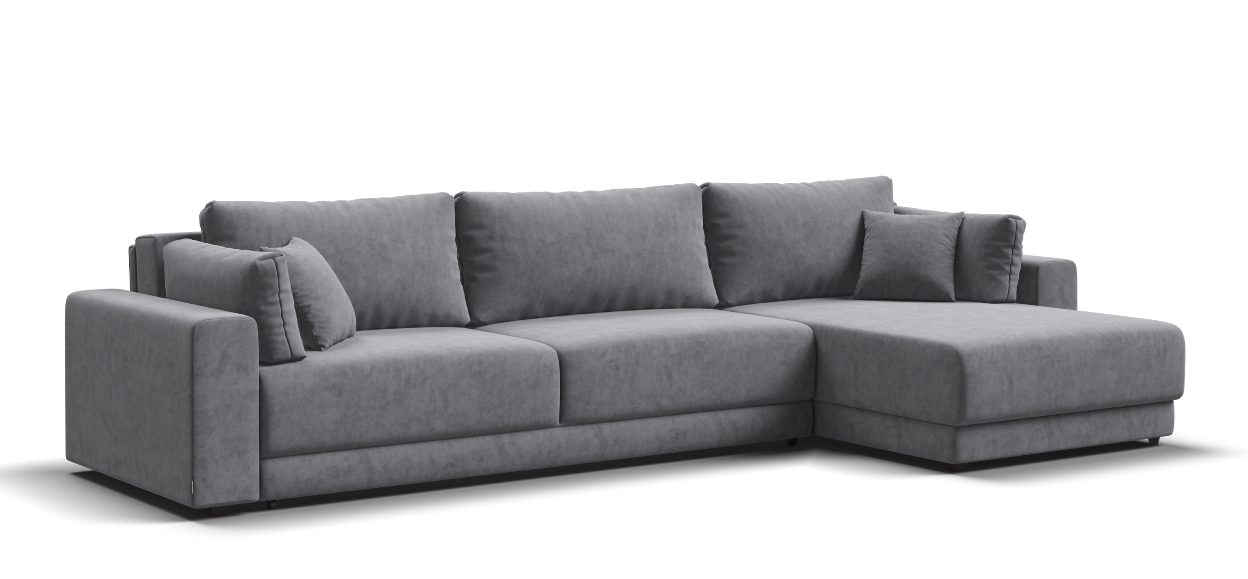 Угловой диван Босс Прайм Макс велюр Роял агат