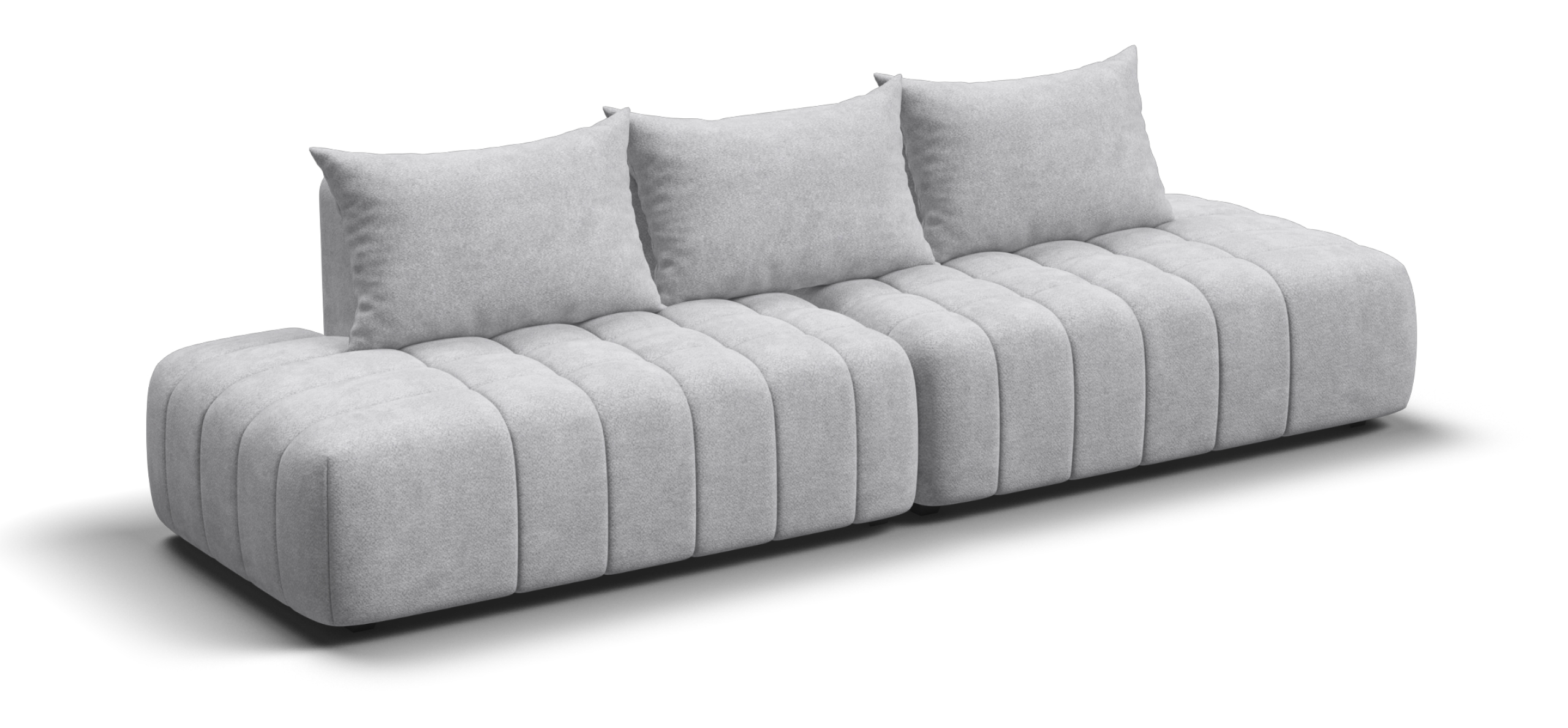 Диван прямой Босс Твин Шенилл Клауд серый