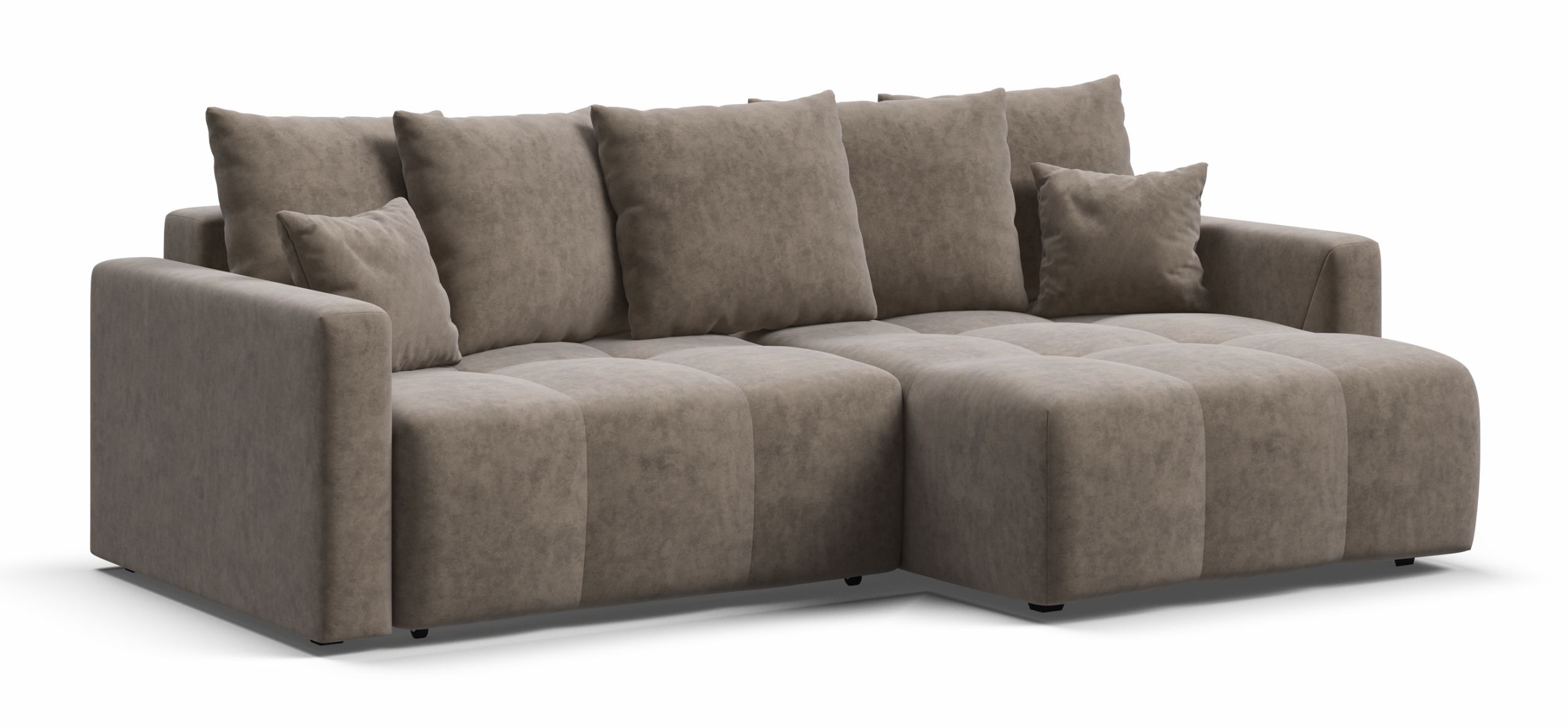 Угловой диван Босс Тренд велюр Роял тауп