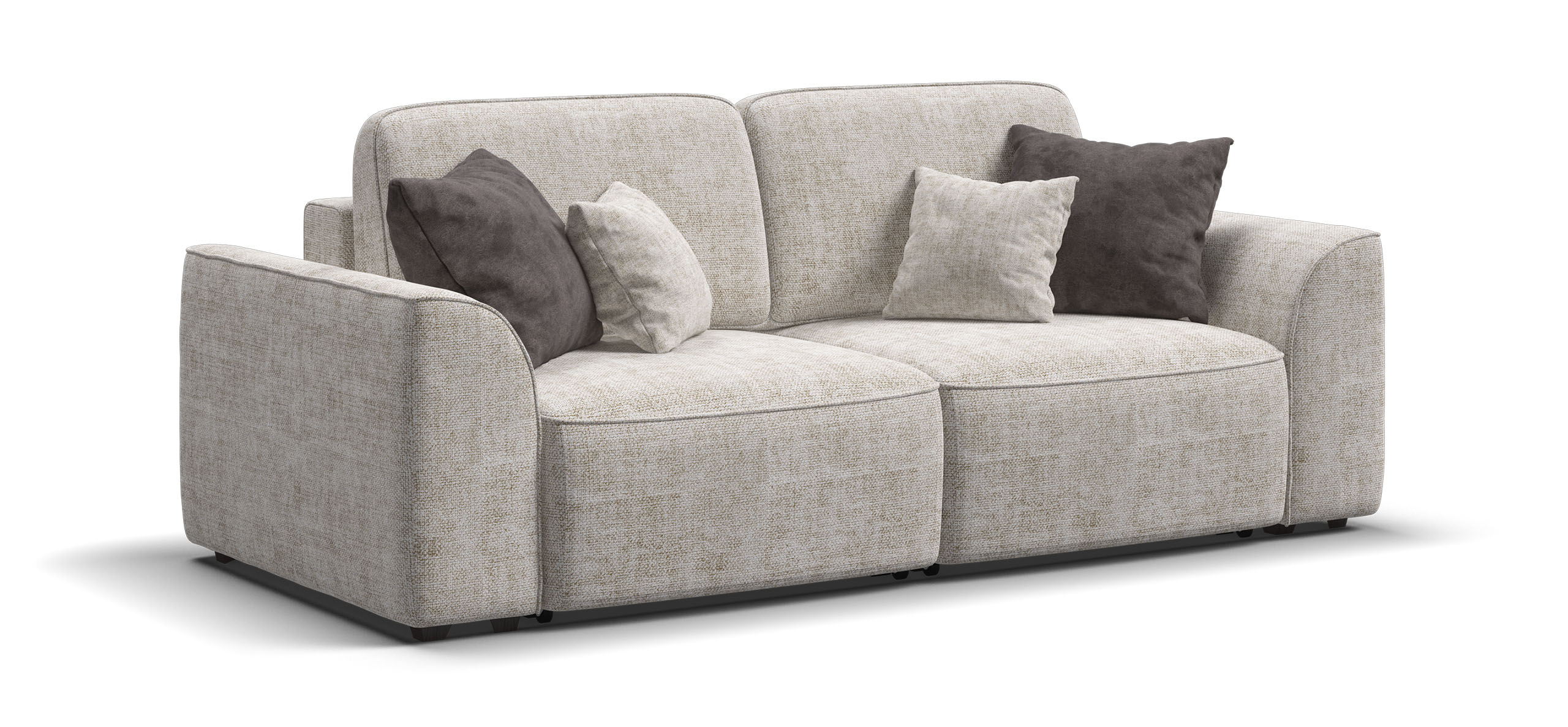 Диван Кинг Модуль Шенилл Смарт кварц