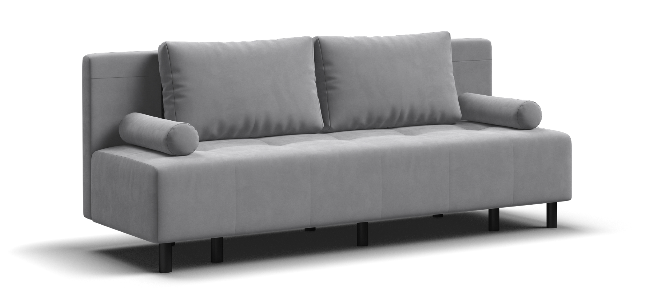 Диван Бостон Мини велюр Монолит сталь