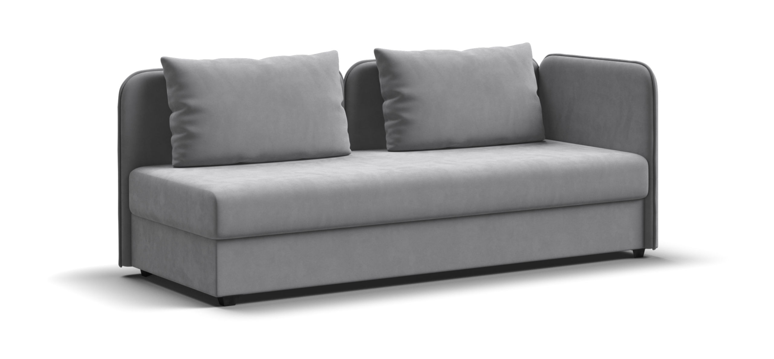 Тахта Ирис велюр Монолит сталь