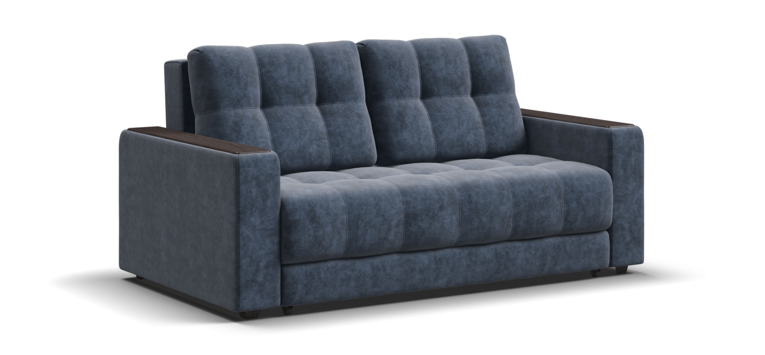 Диван Босс двухместный велюр Роял синий