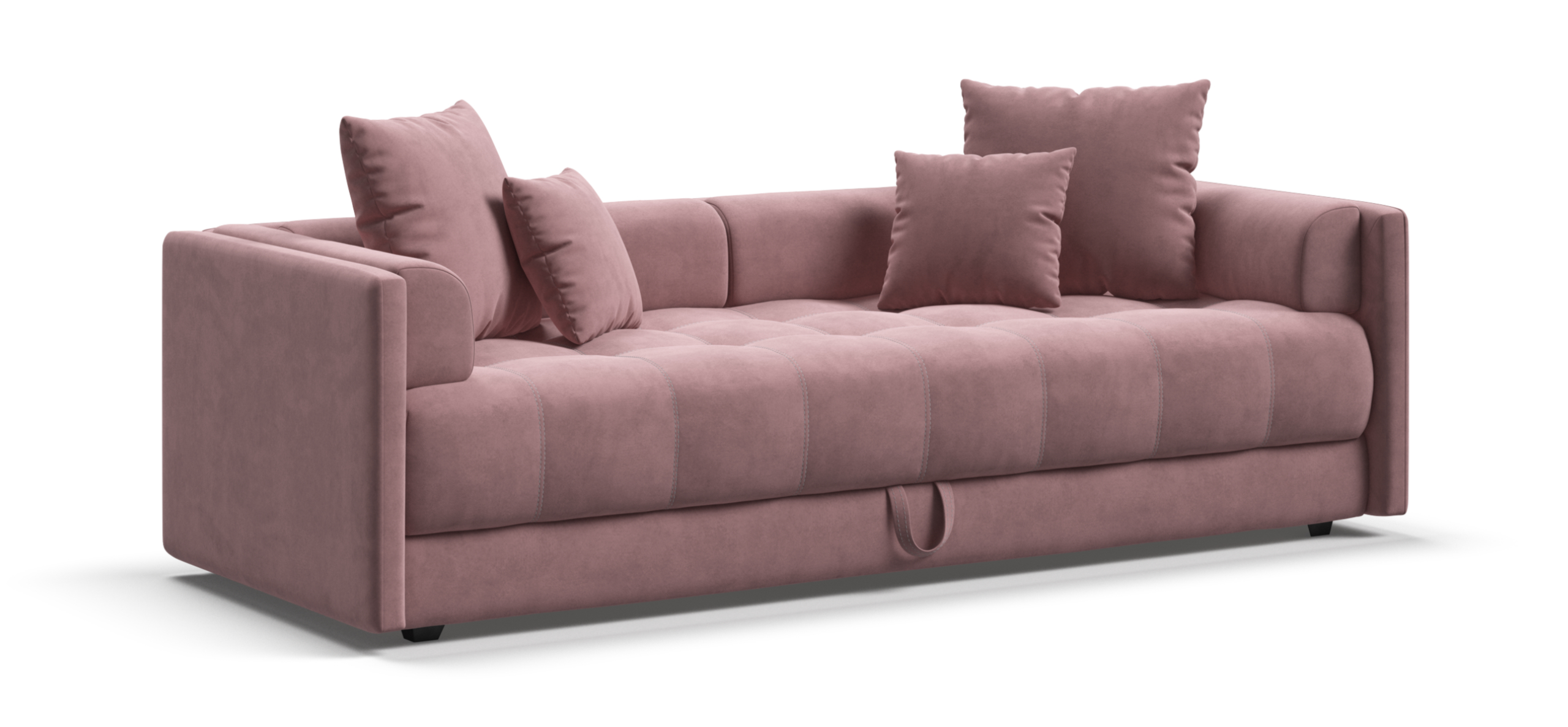 Тахта Босс велюр Монолит розовый