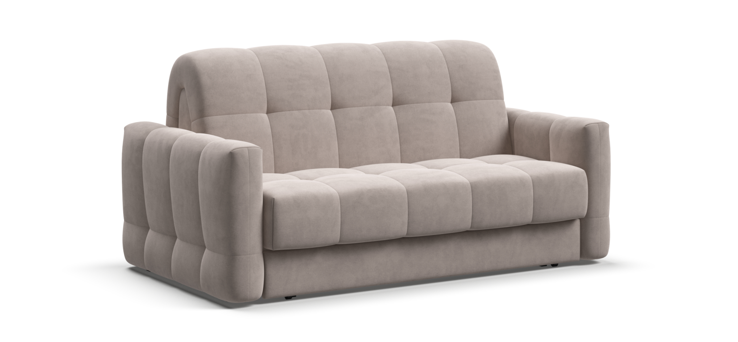 Диван Босс Слип 140 велюр Монолит латте