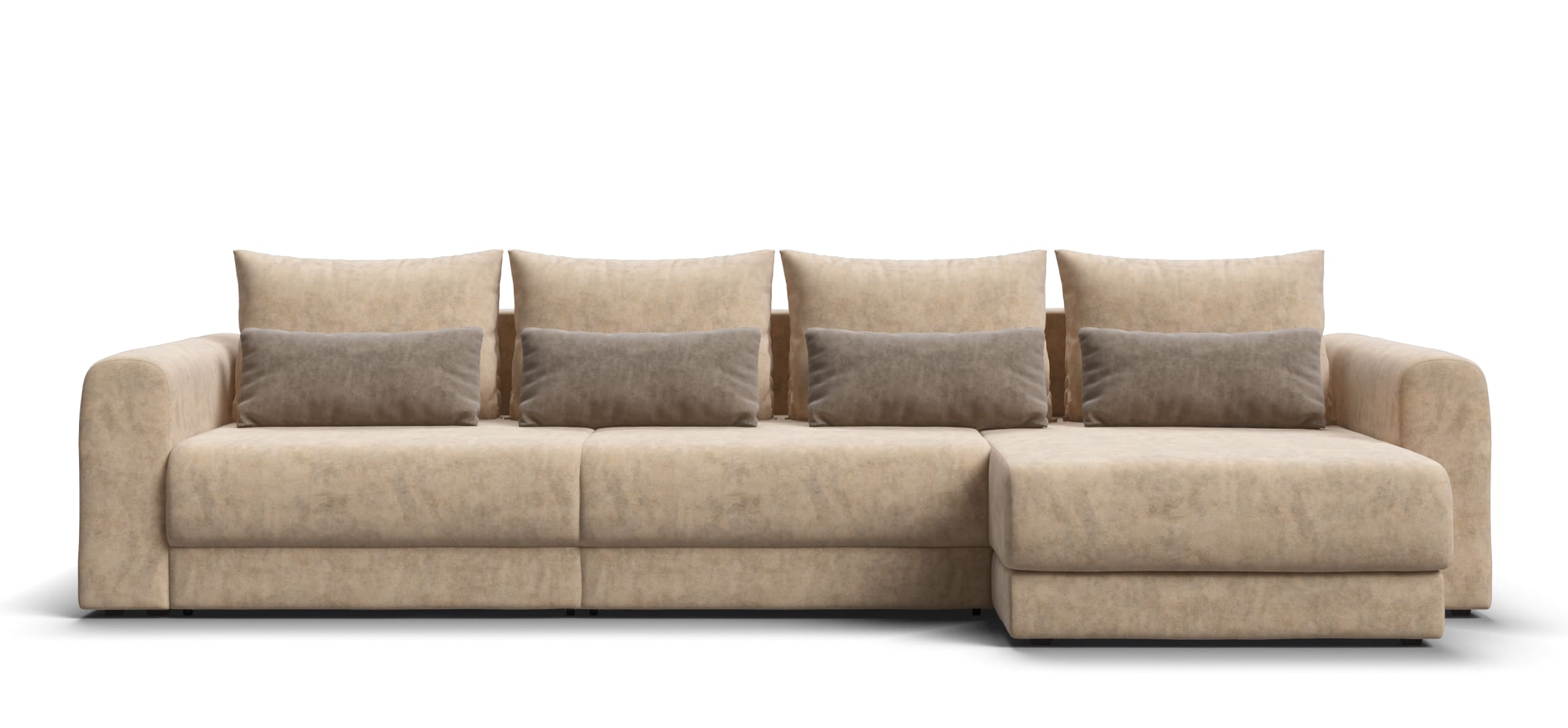 Модульный угловой диван Ричмонд Модуль Макс велюр Роял шампань