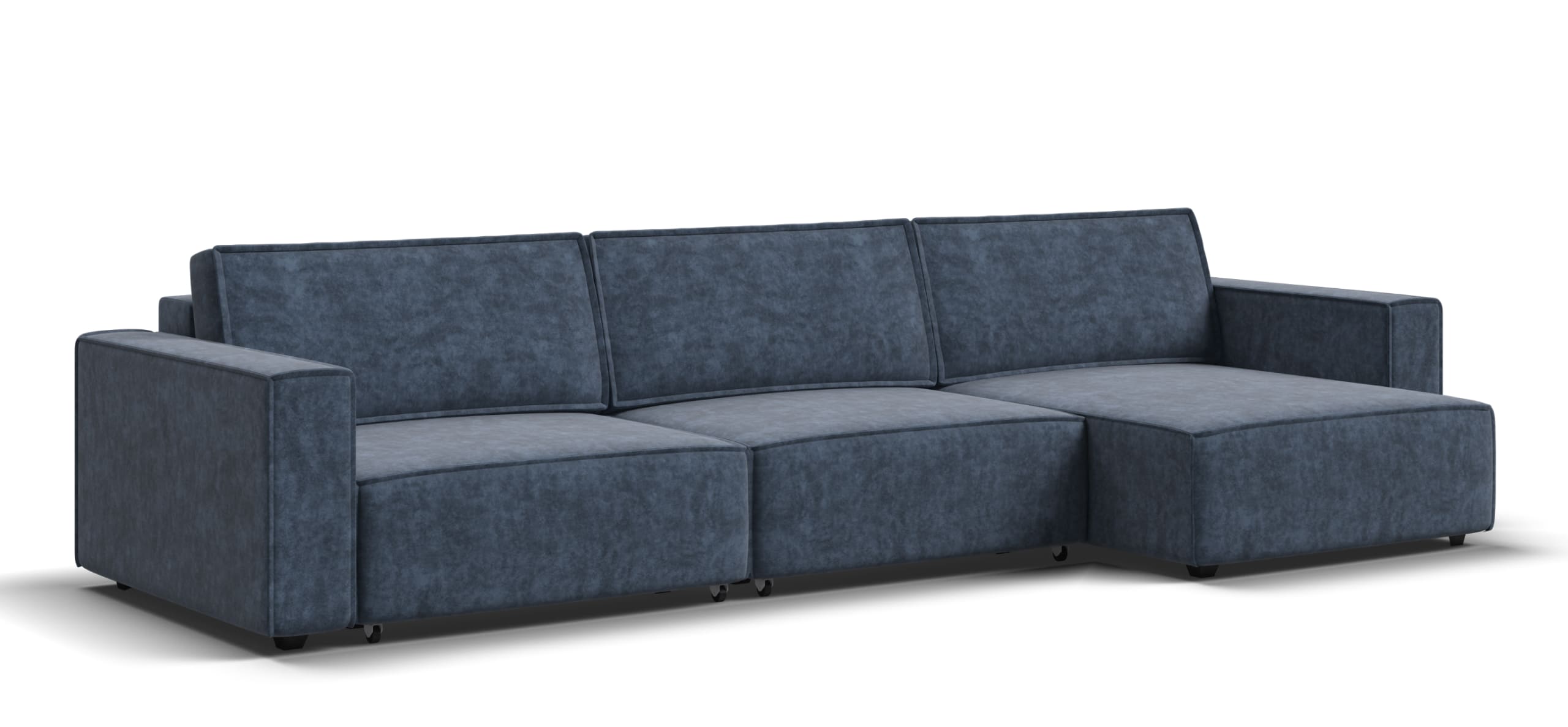 Угловой диван Босс Софт Модуль Макс велюр Роял синий