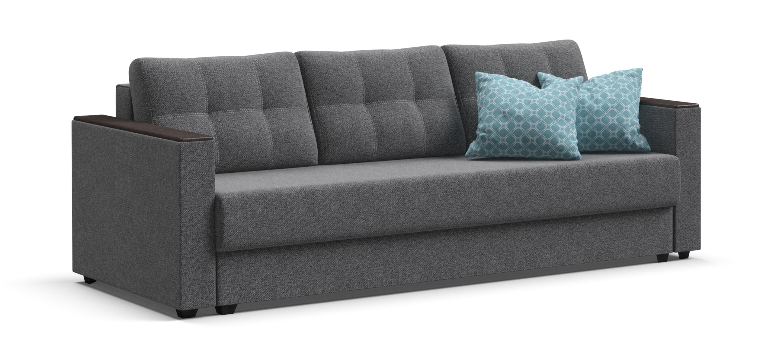 Диван Атланта Рогожка Мальмо серый