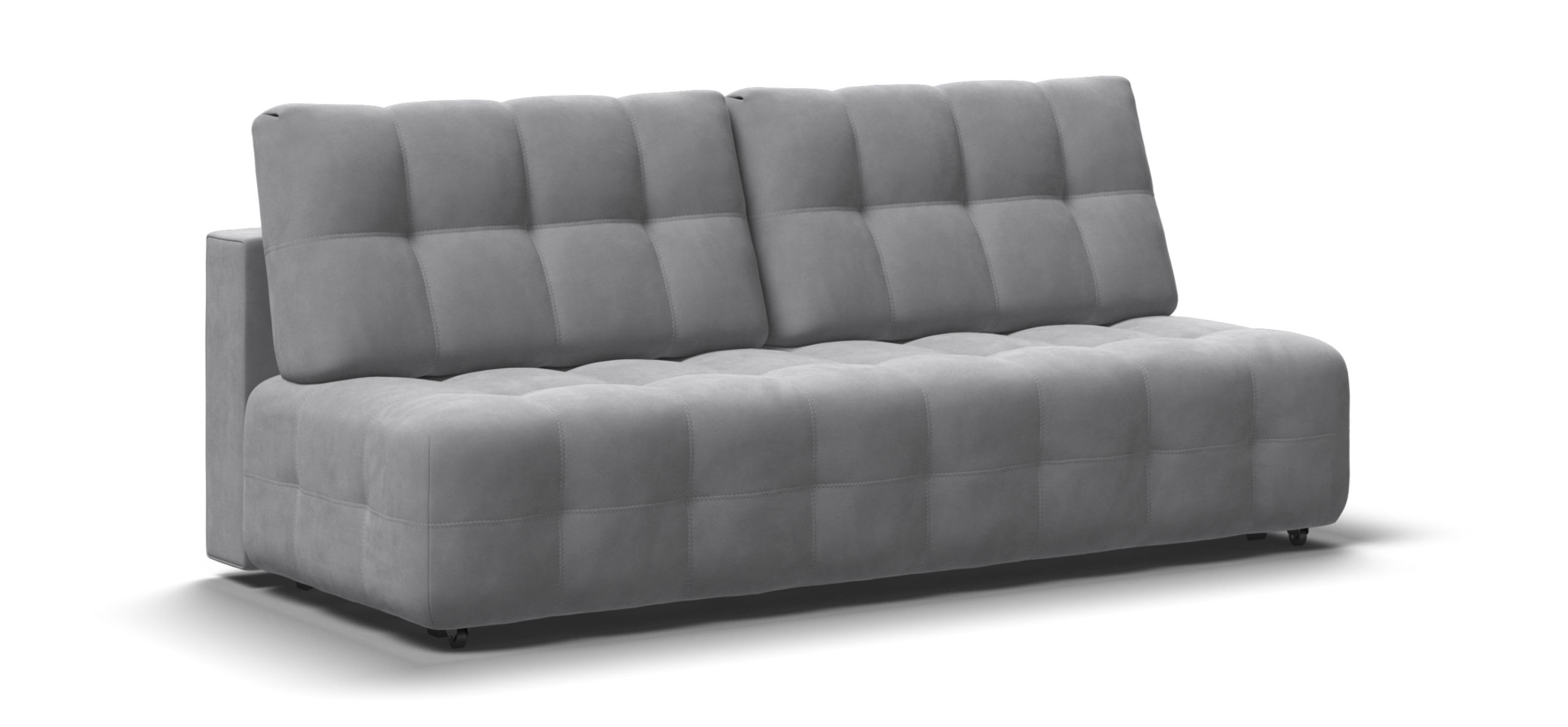 Диван Босс Мини велюр Монолит сталь