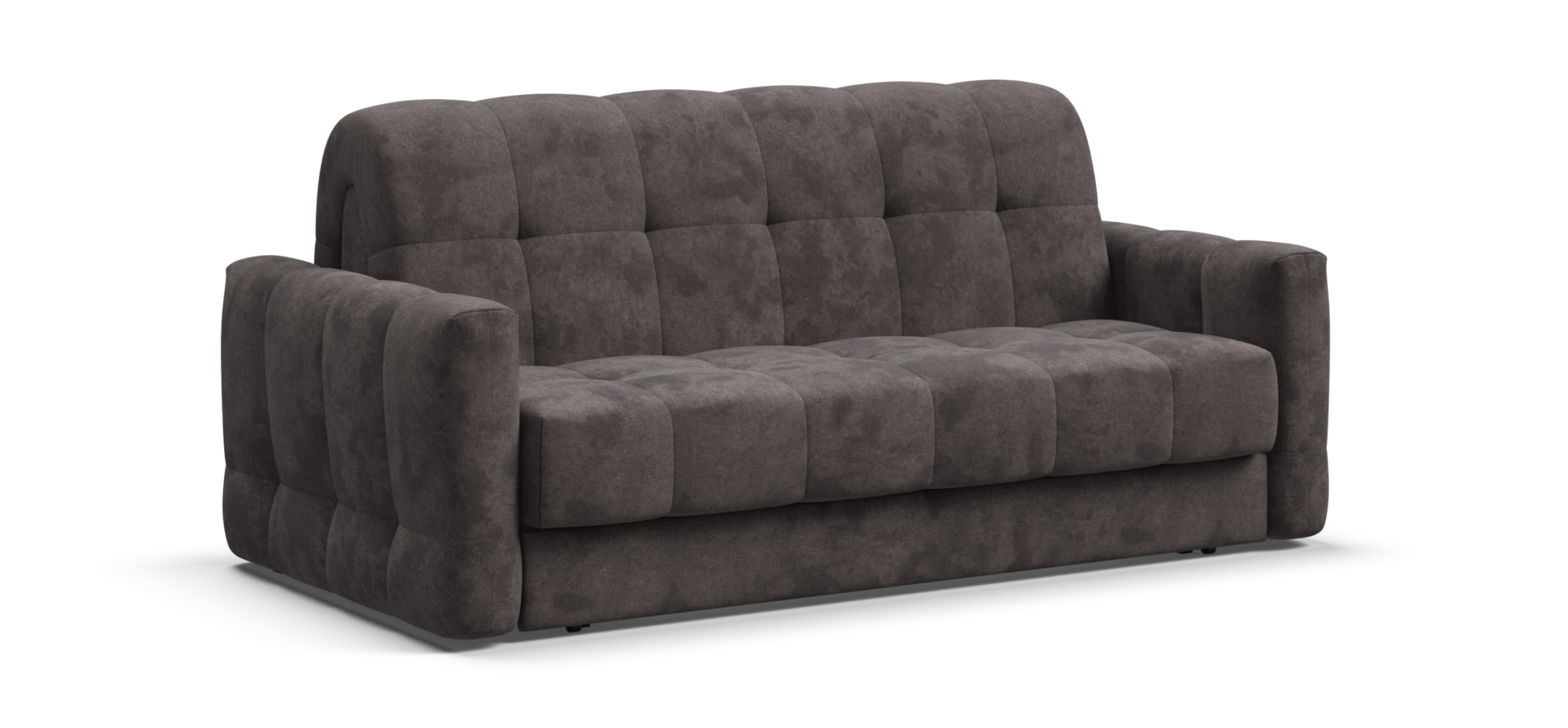 Диван Босс Слип 160 велюр Алькантара серый