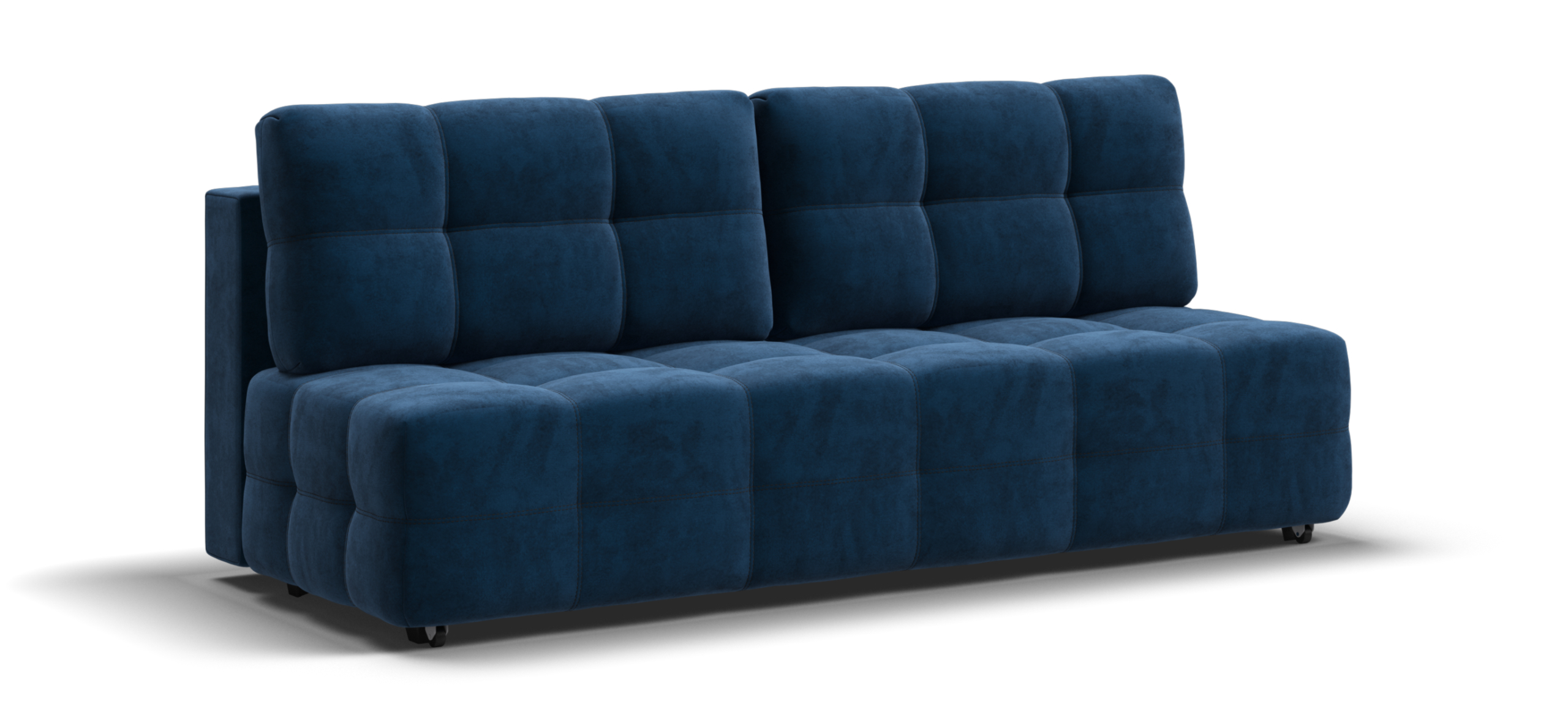 Диван Денди Мини велюр Монолит синий