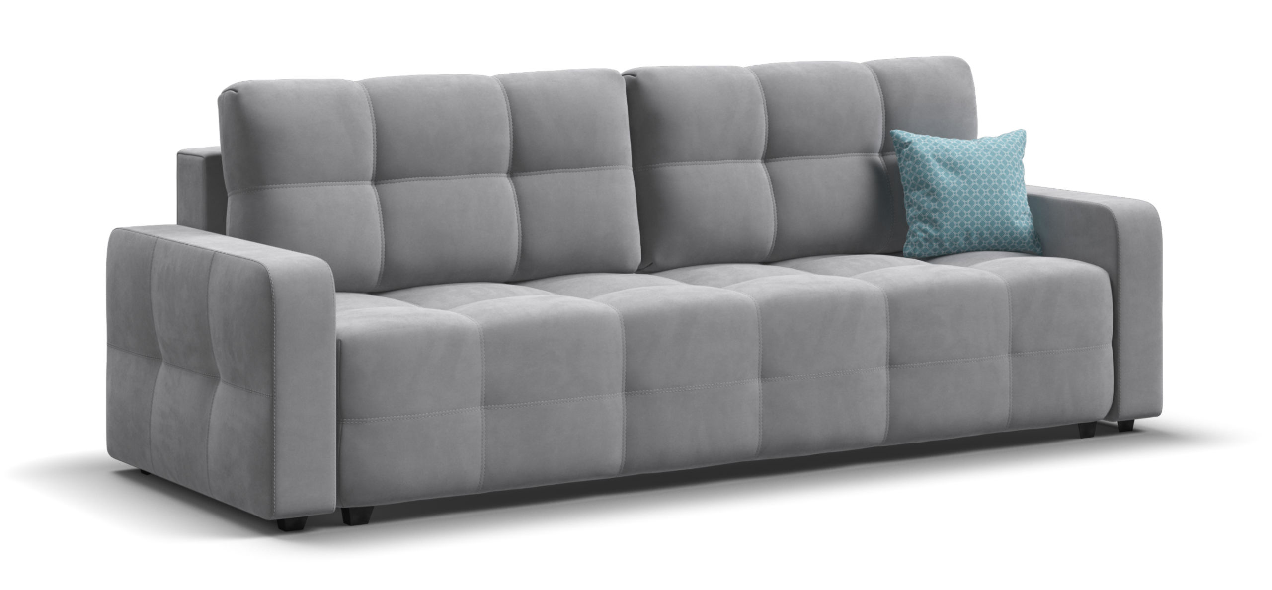 Диван Денди велюр Монолит сталь