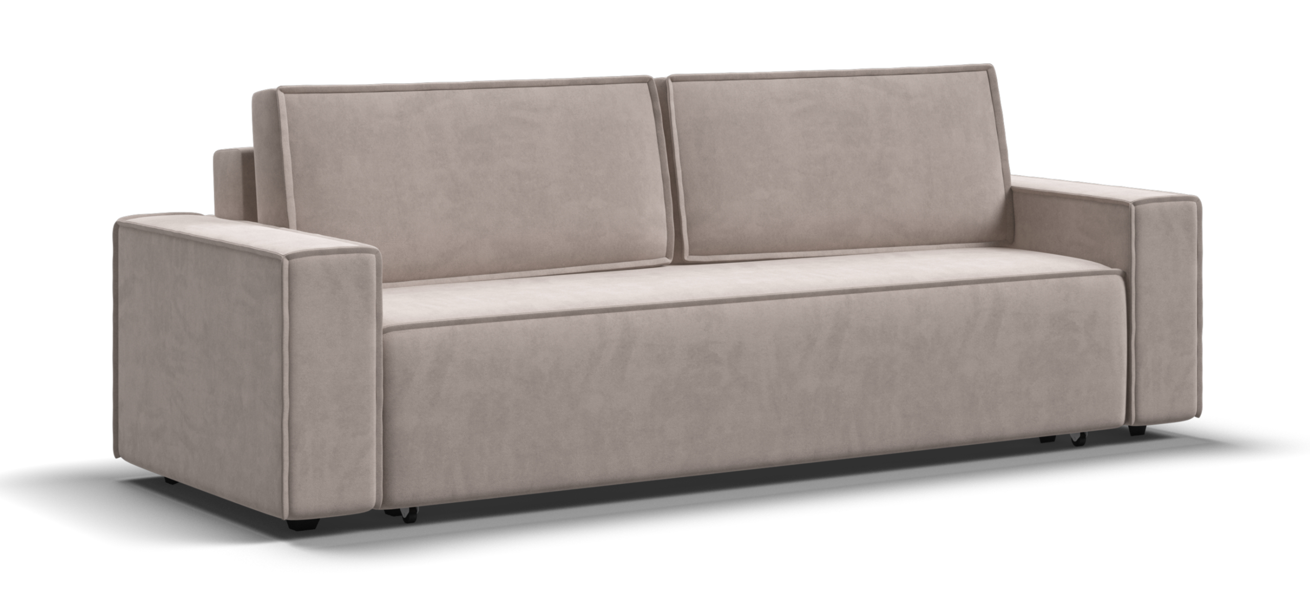 Диван Норд велюр Монолит латте