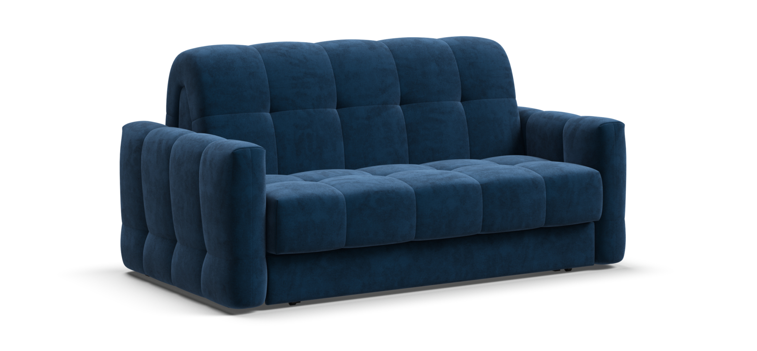 Диван Босс Слип 140 велюр Монолит синий