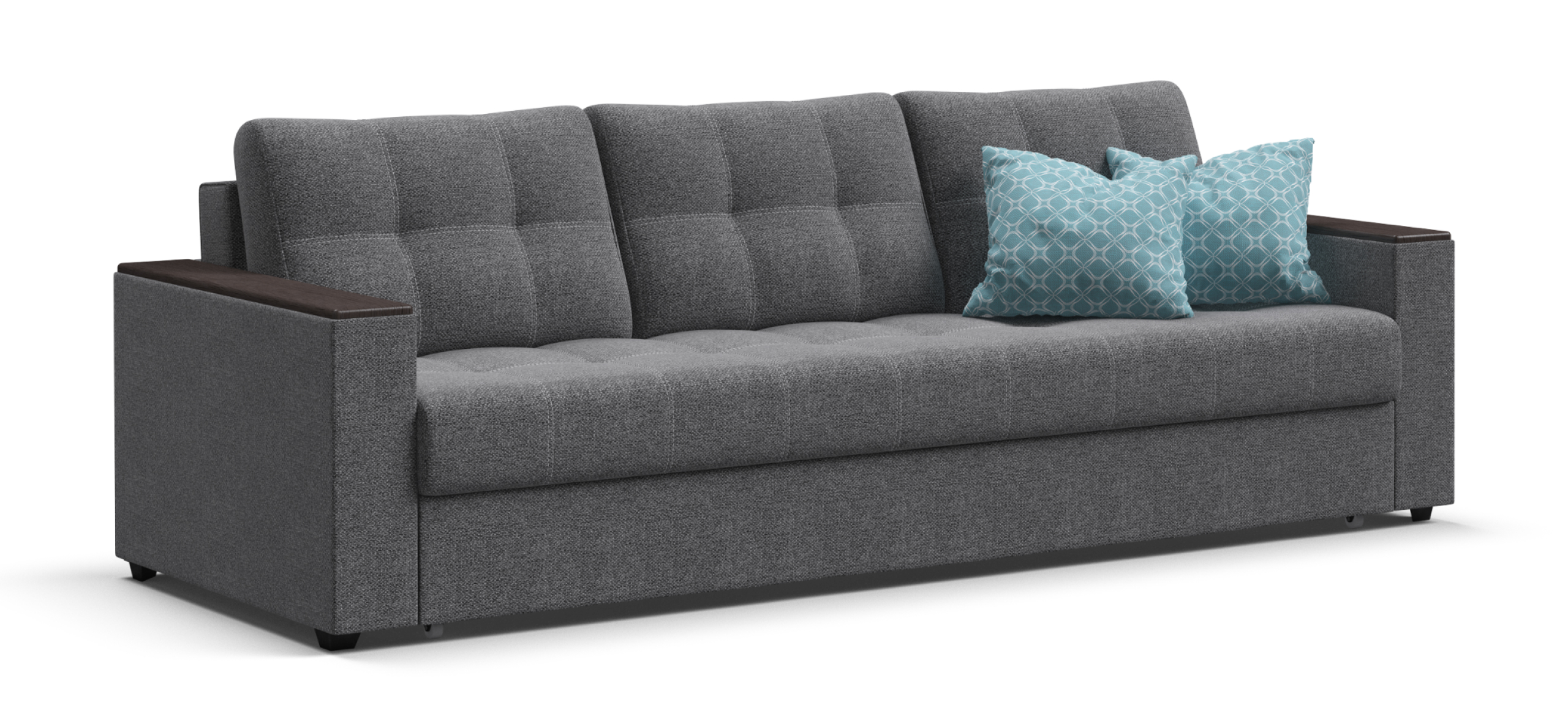 Диван Атланта НПБ 120 Рогожка Мальмо серый