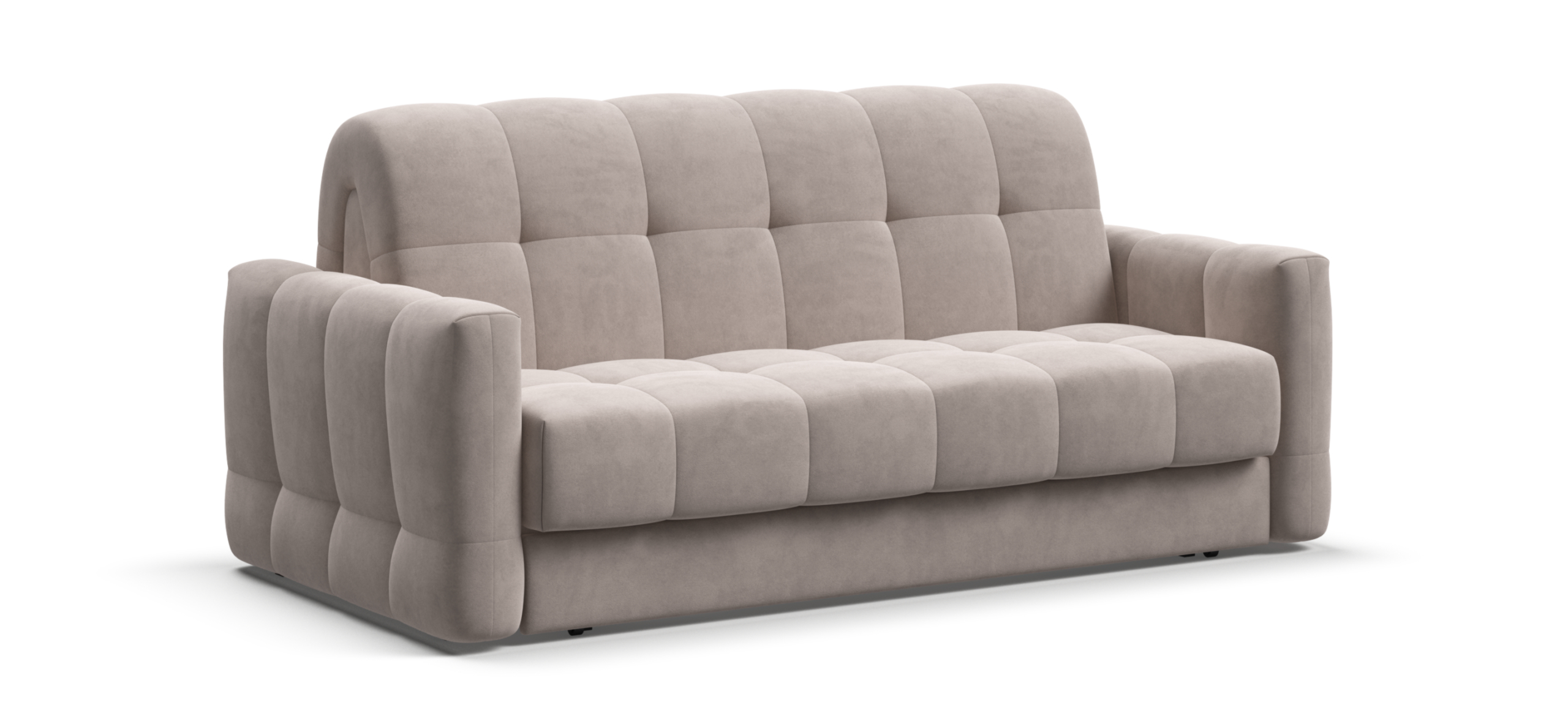 Диван Босс Слип 160 велюр Монолит латте