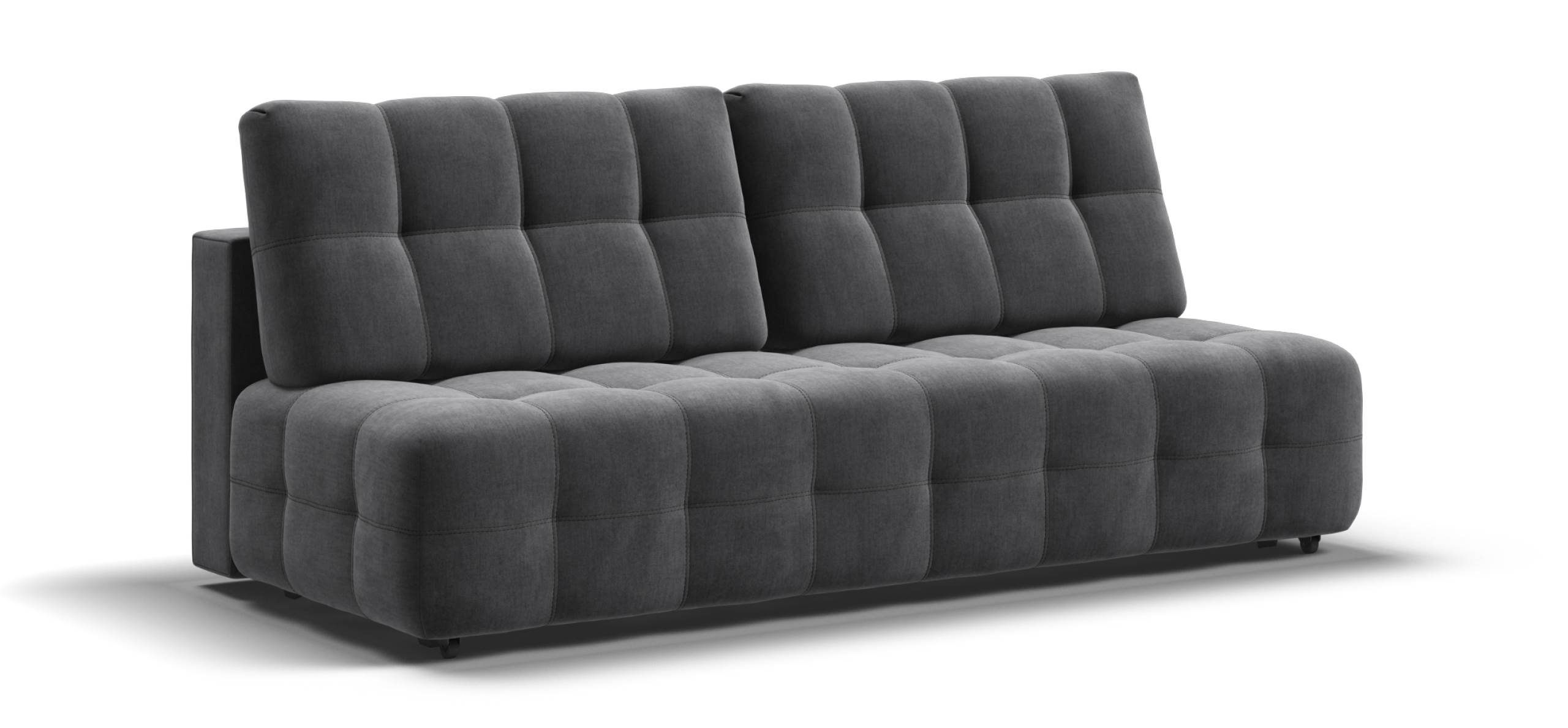 Диван Босс Мини велюр Монолит серый