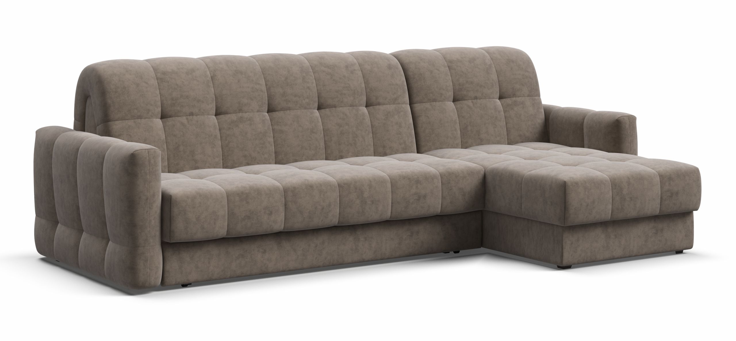 Угловой диван Босс Слип 160 велюр Роял тауп