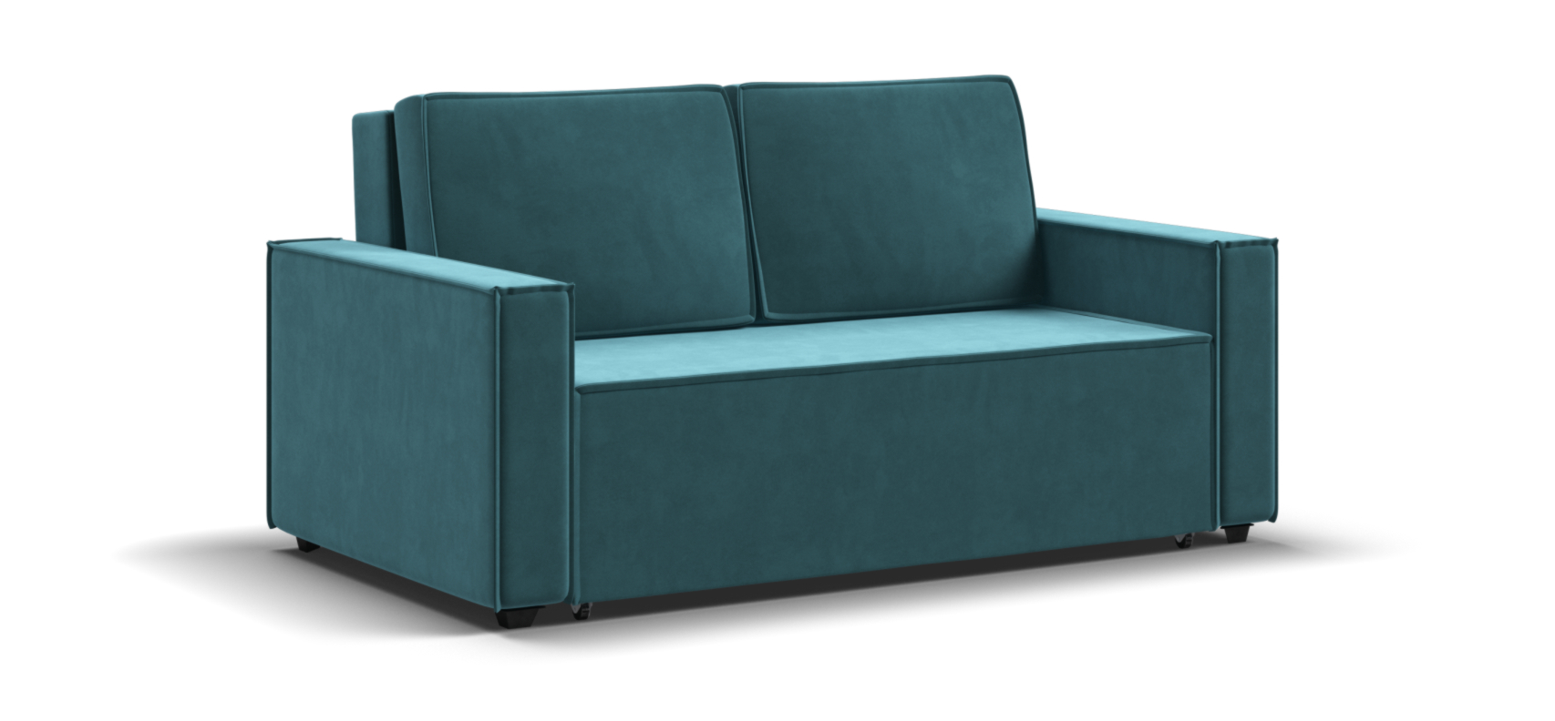 Диван Норд двухместный велюр Монолит зеленый