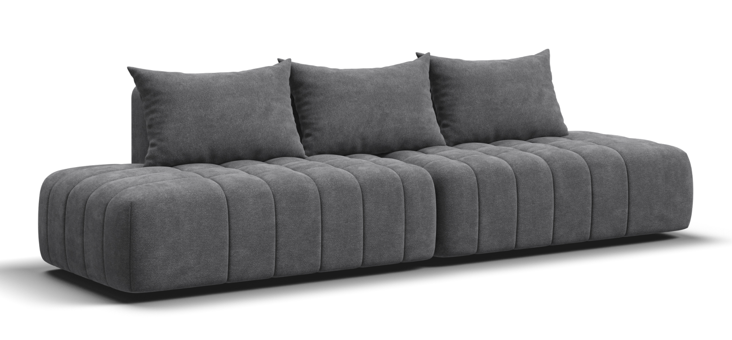 Диван прямой Босс Твин Шенилл Клауд графит