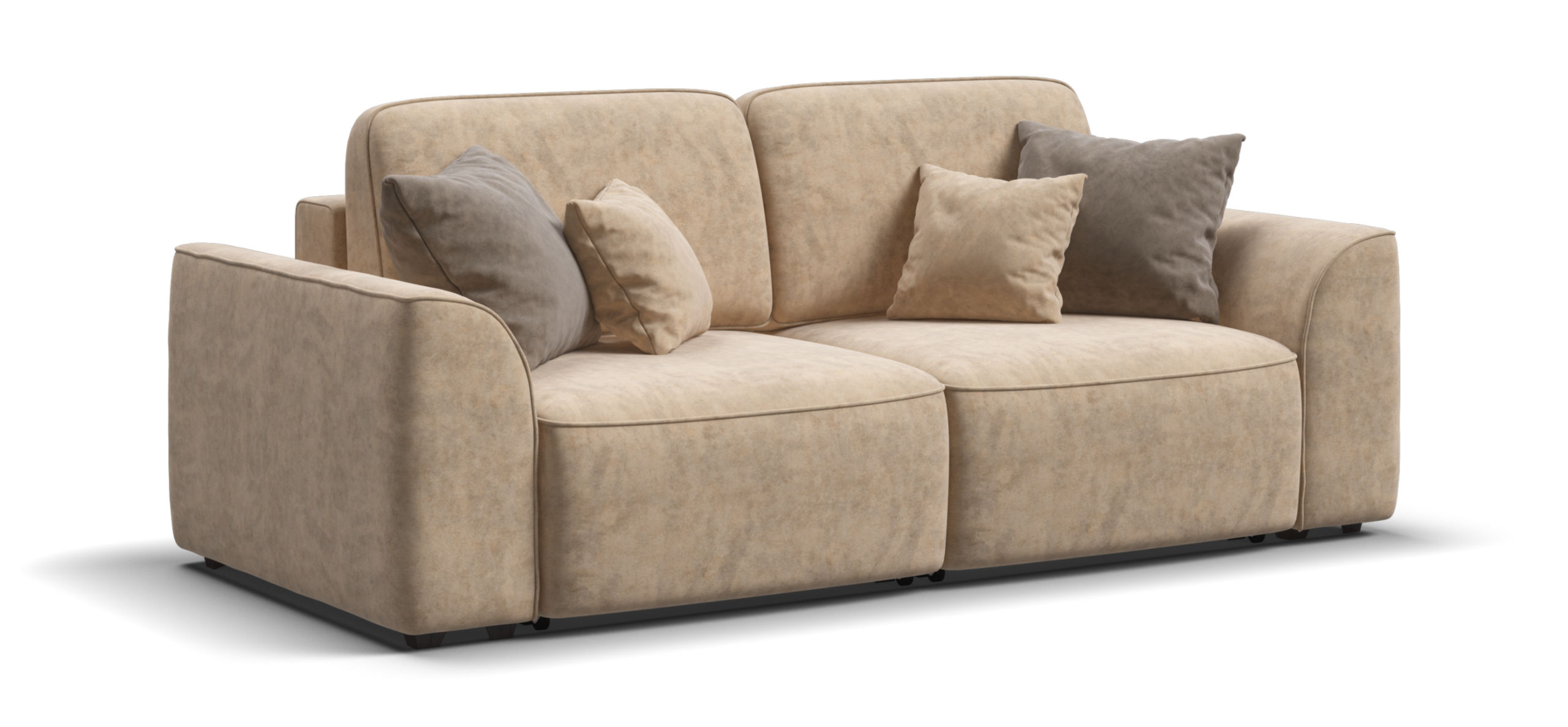 Диван Кинг Модуль велюр Роял шампань