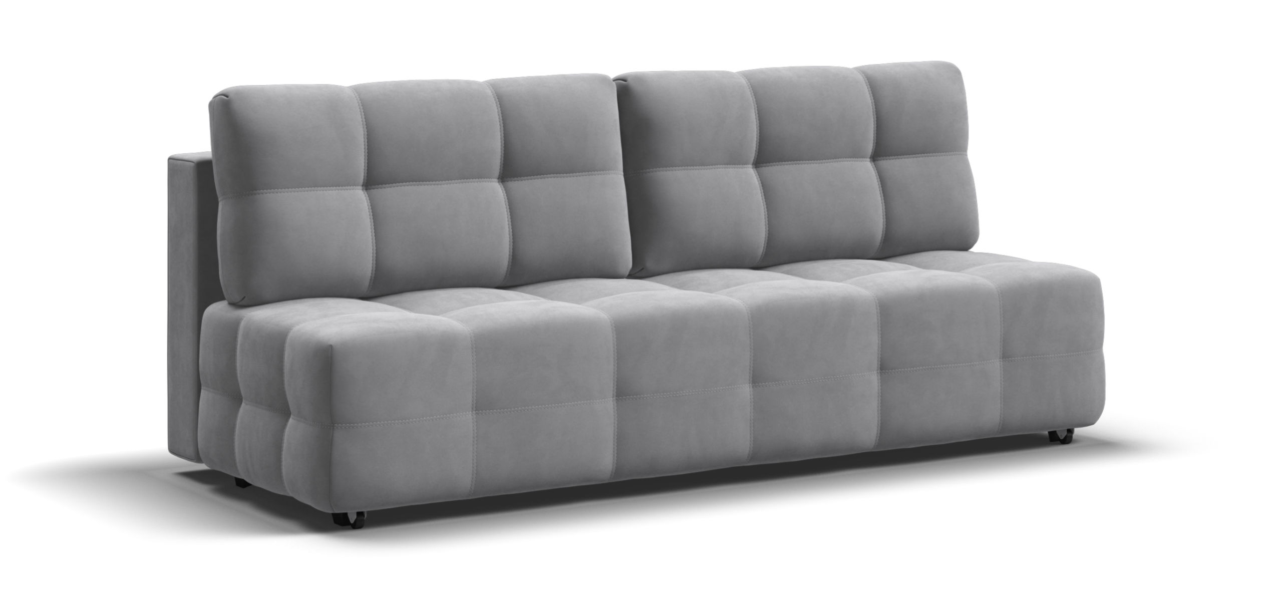 Диван Денди Мини велюр Монолит сталь