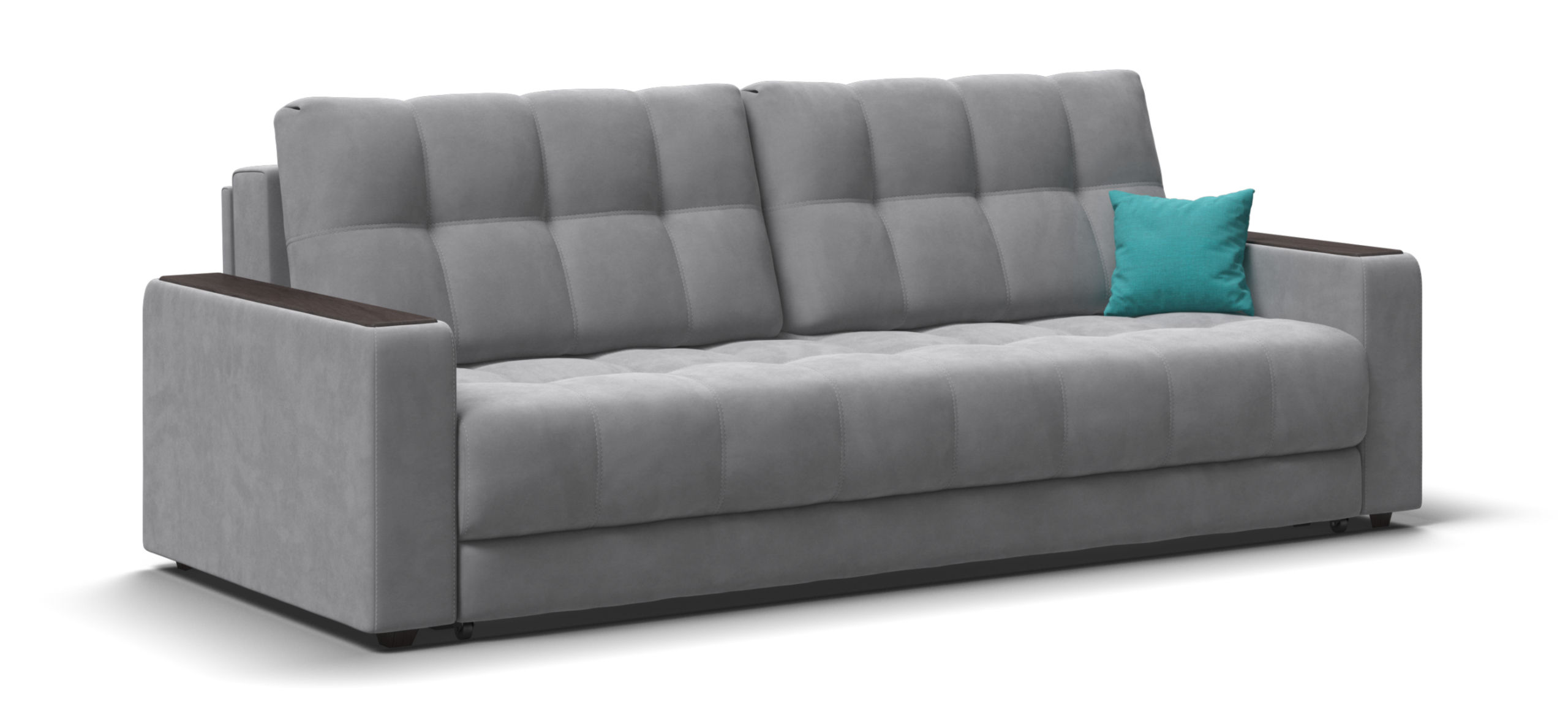 Диван Босс велюр Монолит сталь