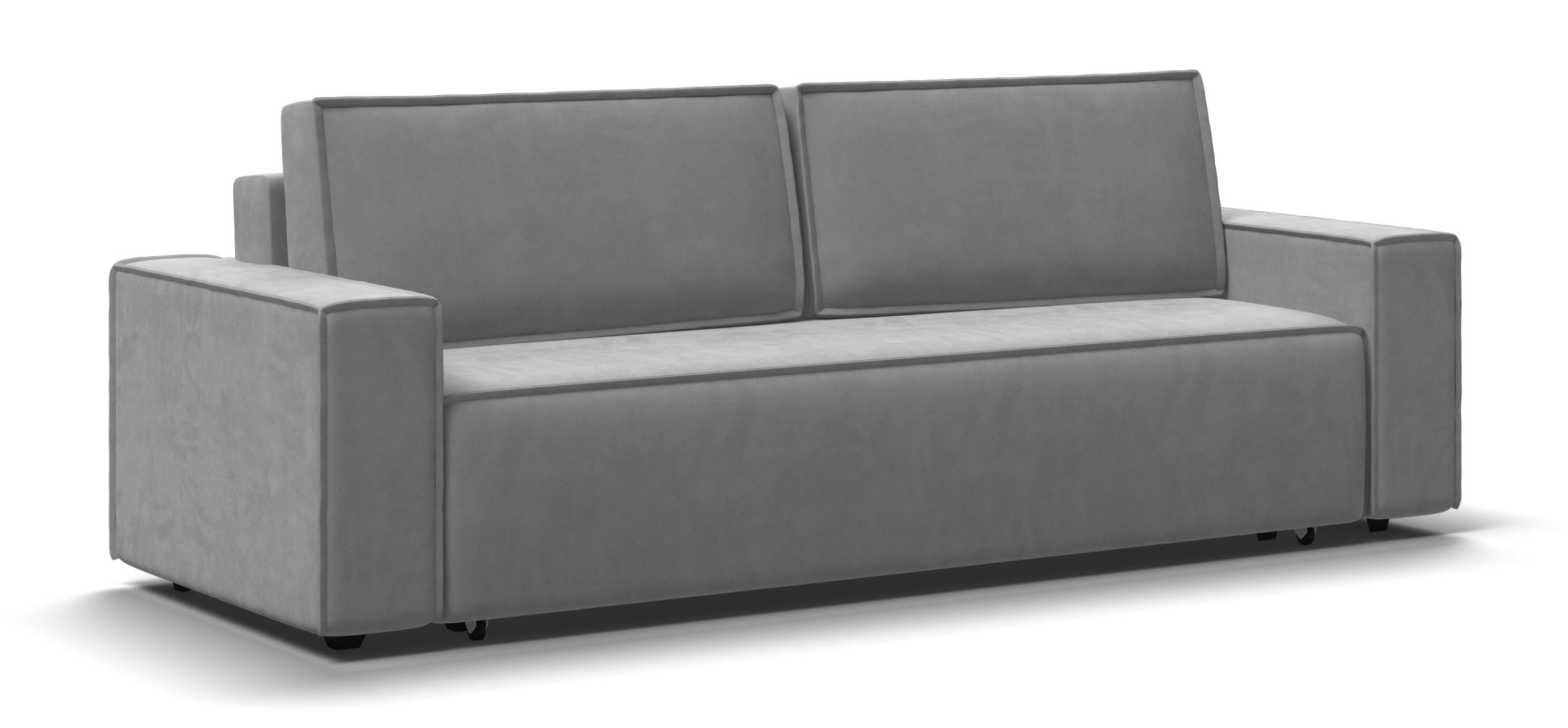 Диван Норд велюр Монолит сталь