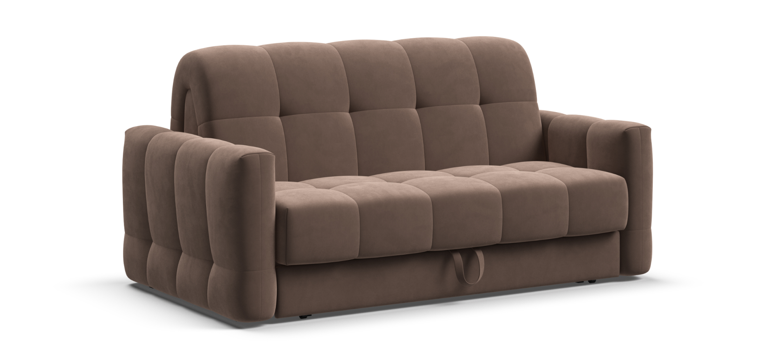 Диван Босс Слип 140 велюр Монолит мокко