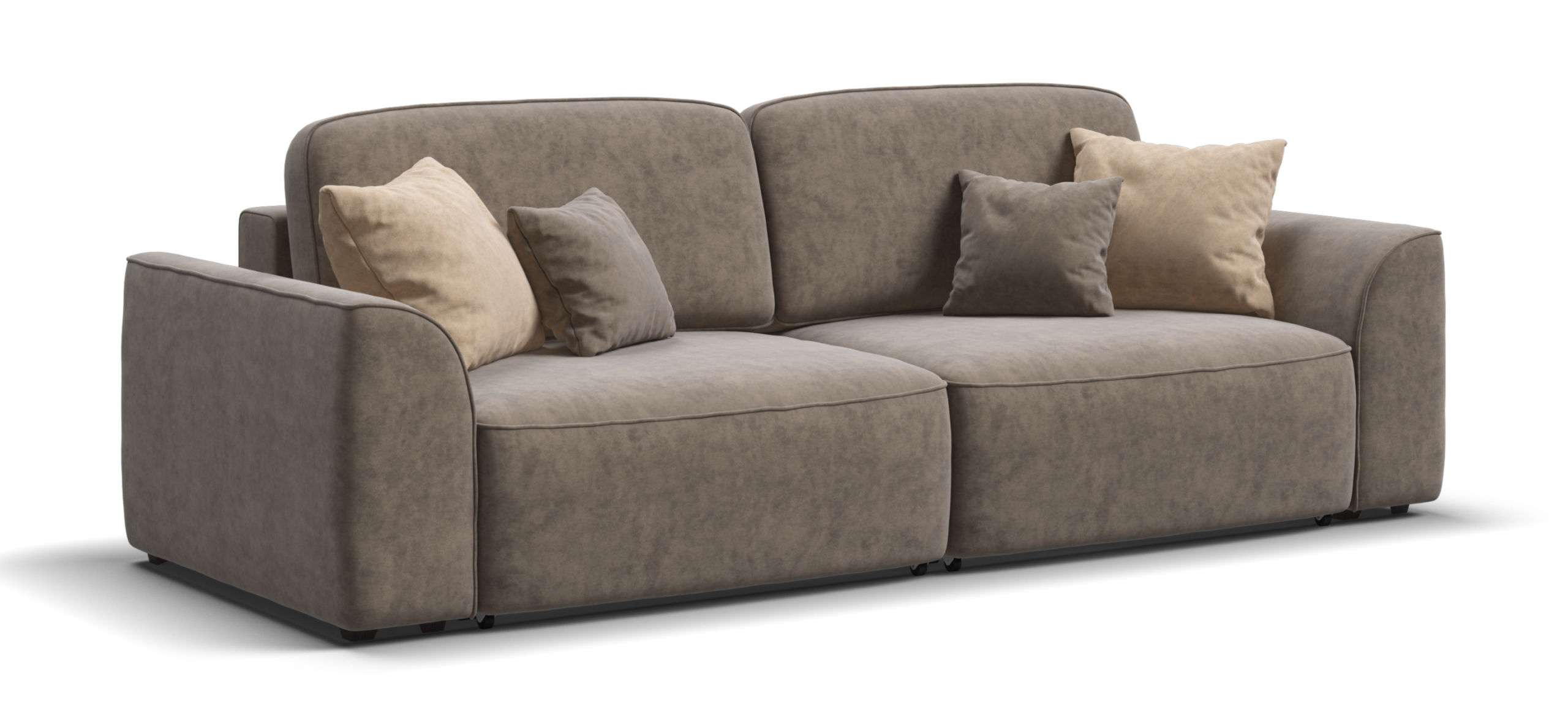 Диван Кинг велюр Роял тауп