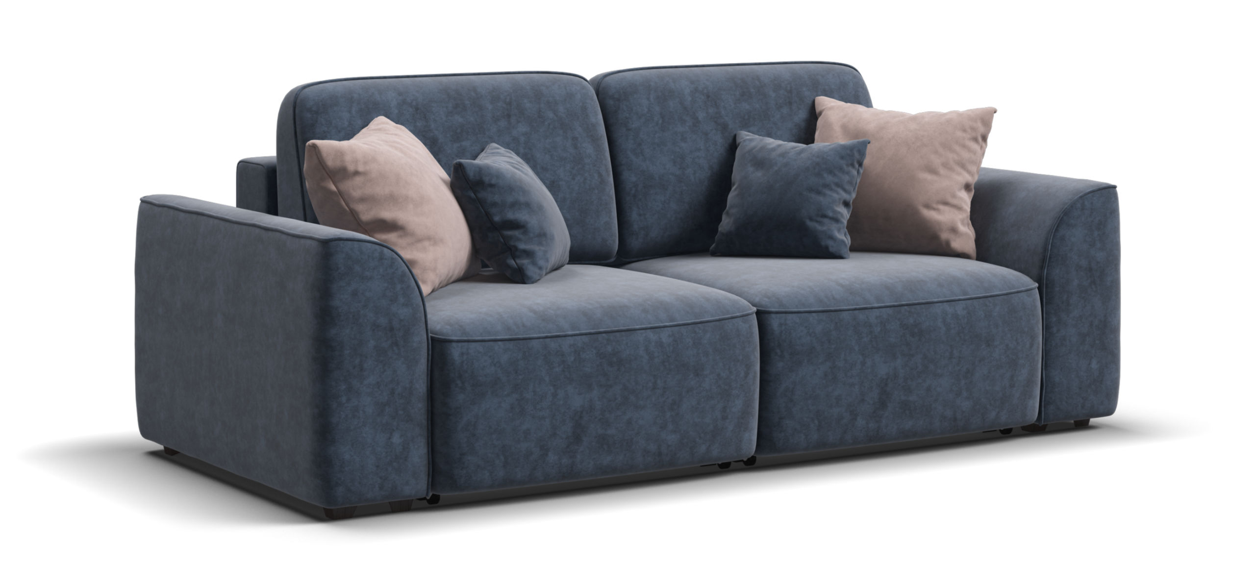 Диван Кинг Модуль велюр Роял синий