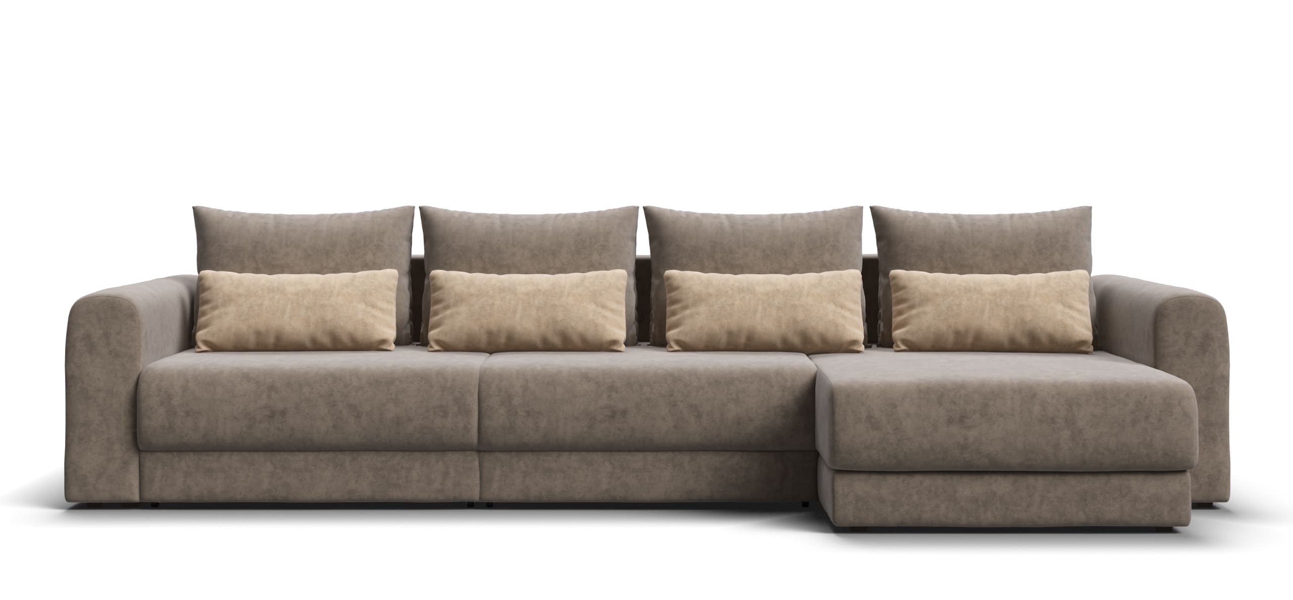 Модульный угловой диван Ричмонд Модуль Макс велюр Роял тауп