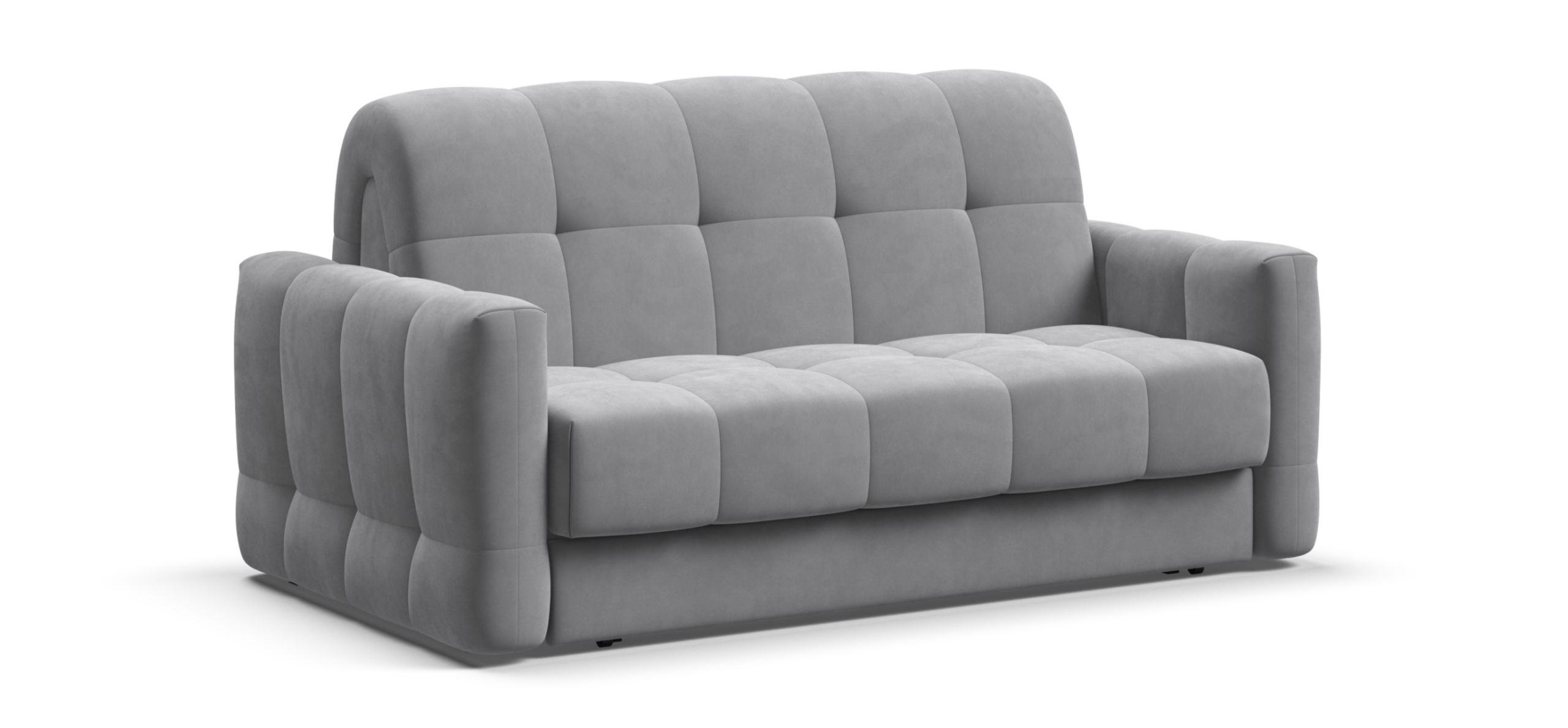 Диван Босс Слип 140 велюр Монолит сталь