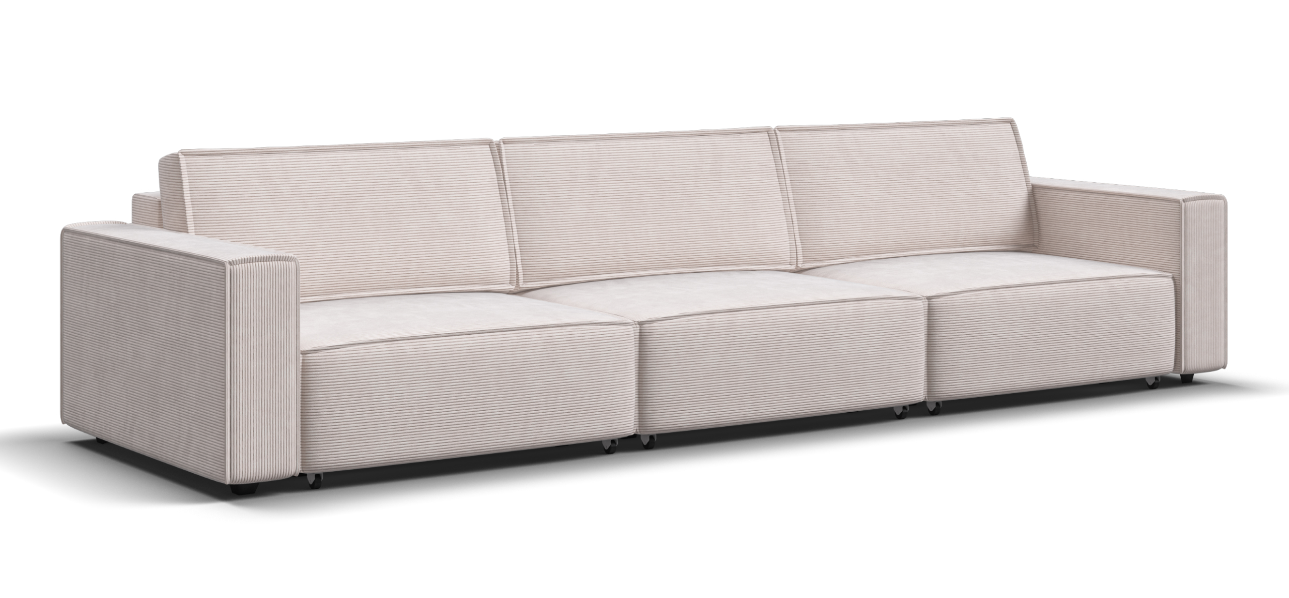 Диван Босс Софт Модуль Макс Вельвет Корд бежевый