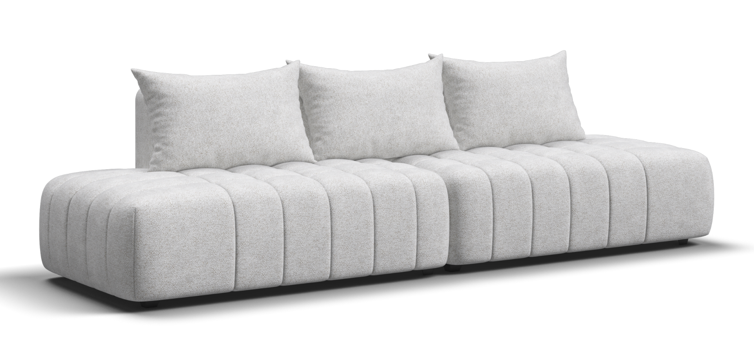 Диван прямой Босс Твин Шенилл Клауд крем