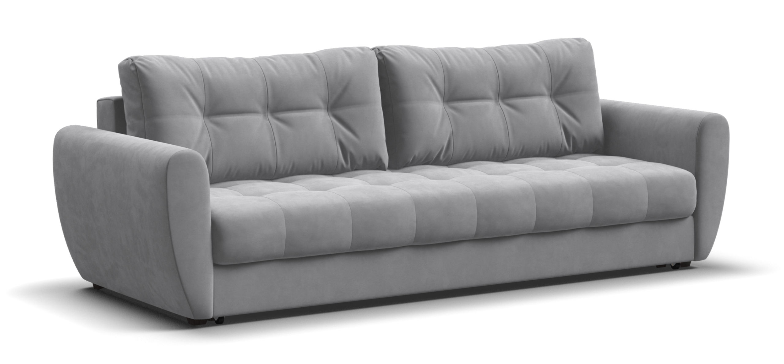 Диван Престон велюр Монолит сталь