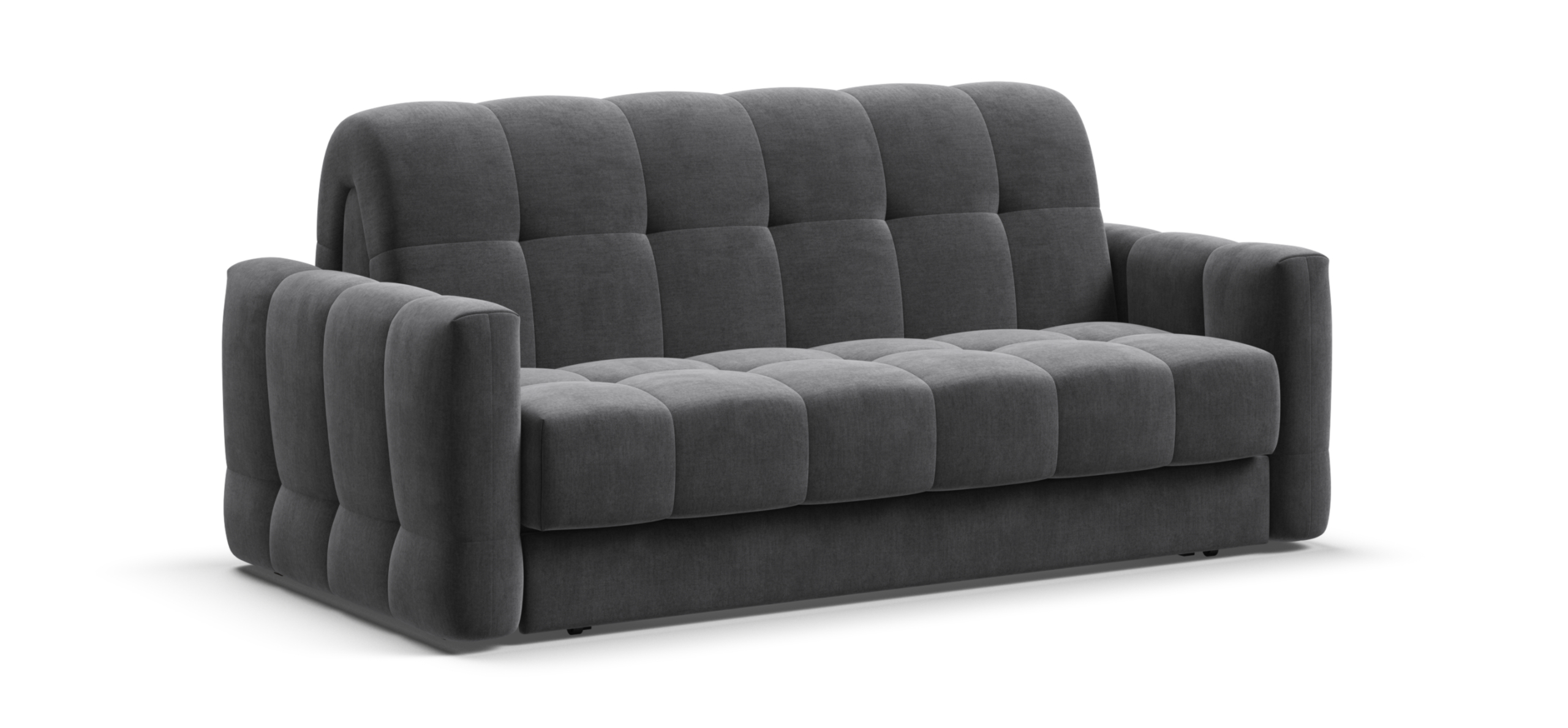 Диван Босс Слип 160 велюр Монолит серый