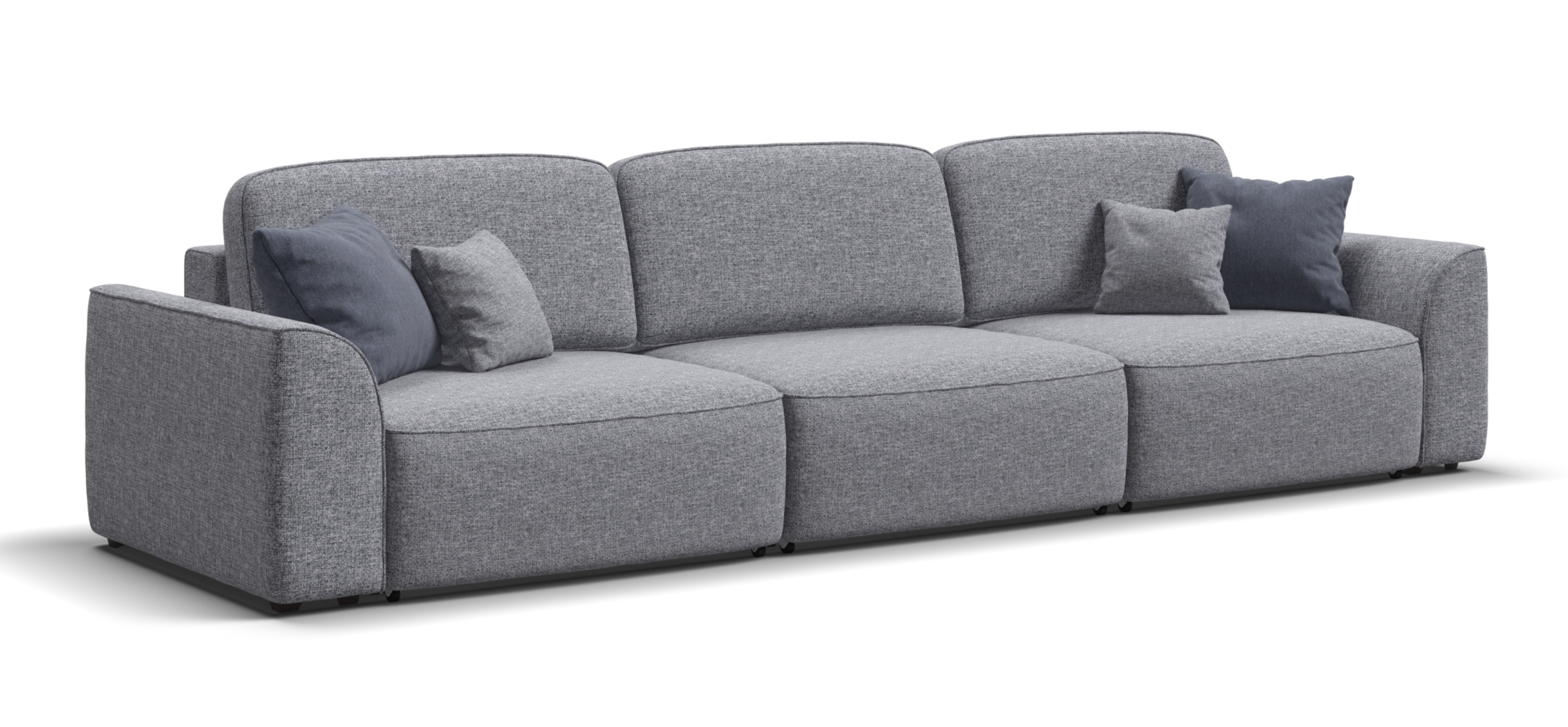 Диван Кинг Макс Рогожка Венто серый