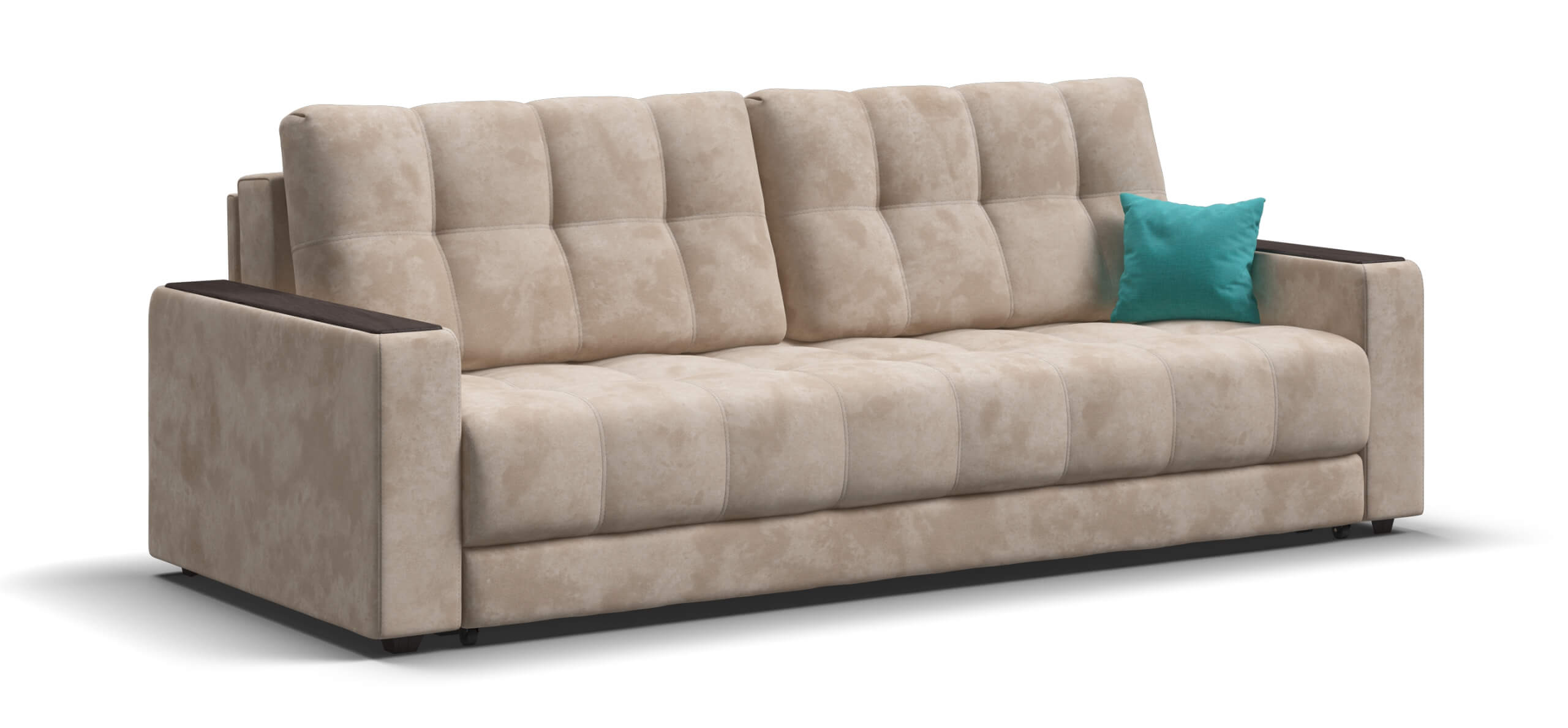 Диван Босс велюр Алькантара пепел