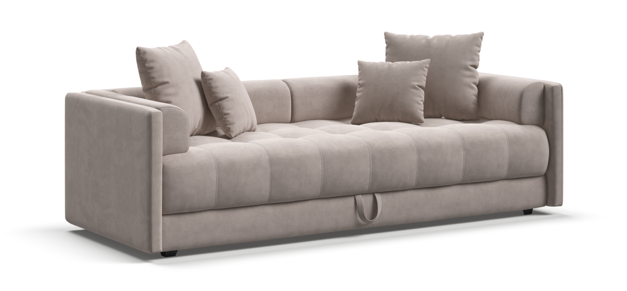 Тахта Босс велюр Монолит латте